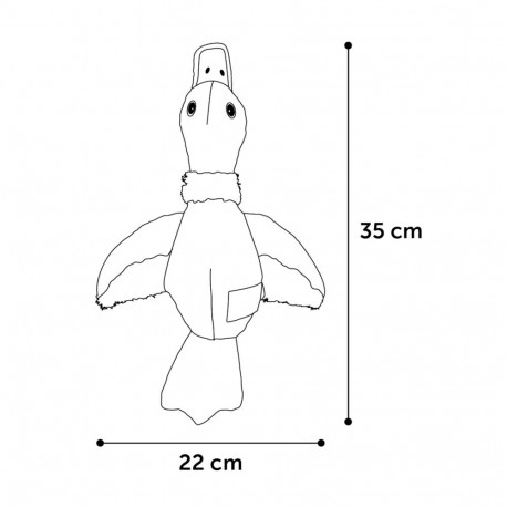 Flamingo Natura dog toy duck with beeper 35cm
