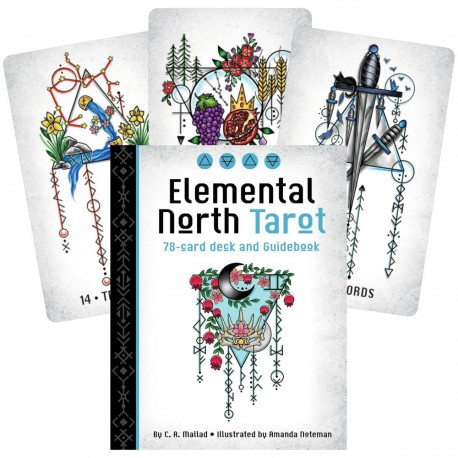 Tarot Deck - Elemental North Taro Kortos 78 Cards with Guidebook