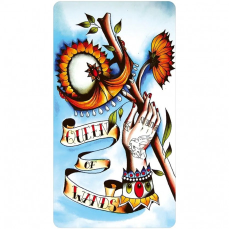 Tarot Card - Eight Coins Tattoo Tarot Mini Edition 78 Cards 4.0 x 7.5 cm