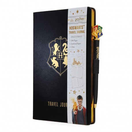 Travel Journal - Insight Editions Harry Potter Hogwarts With Pen | 184 Pages | 14.5 × 21.5 × 1.5 cm