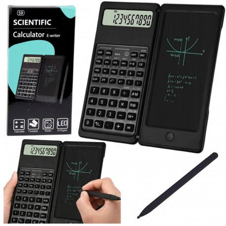 Kalkulator Naukowy Biurowy Z Tablicą LCD Tablet Graficzny Rysik 10 Cyfr
