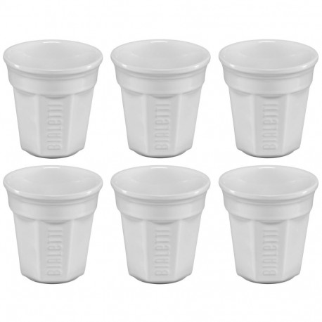 Bialetti Espresso cup Set white 6-pcs.