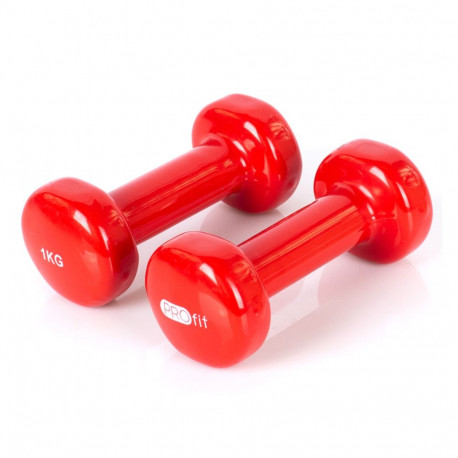 Hantle winylowe Profit czerwone 2x1 kg DK 4102