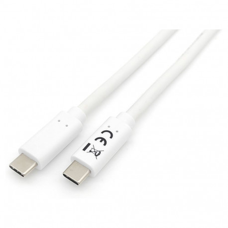 Equip USB-C 3.2 -> C kaabel 1.00m 3A/20V valge