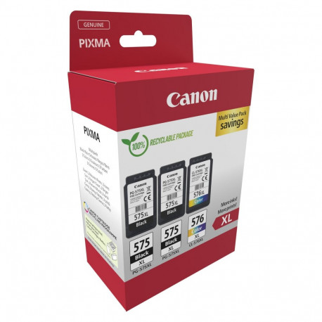 Canon PG-575XL/CL-576XL 5437C004 tindid, 3-pakk (2x must/värviline)