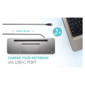 D i-tec USB-C 3x LCD dokkimisjaam PD85W