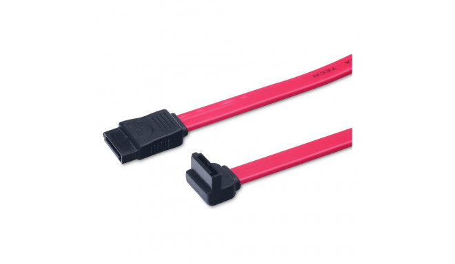 SATA 0.5m punane 90°