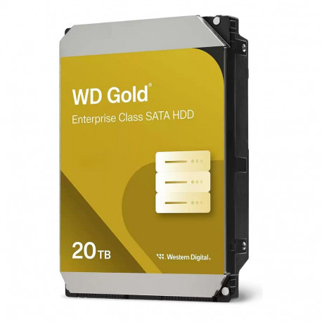 WD Gold 20TB HDD SATA 6Gb/s Enterprise 8.89cm 3.5-tolline 512MB cache