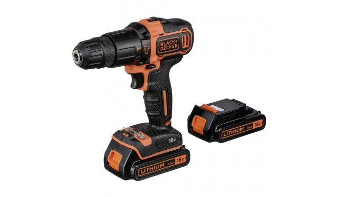 Black & Decker BDCHD18KB-QW drill Keyless Black, Orange