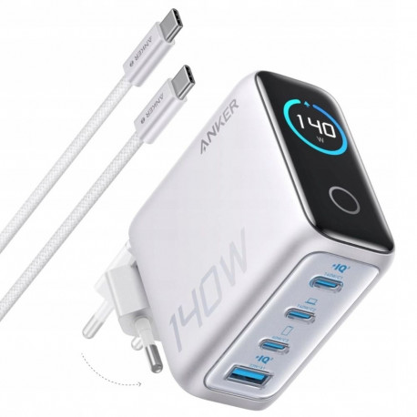 Sülearvuti laadija Anker 140W, 4-Port with USB-C Cable