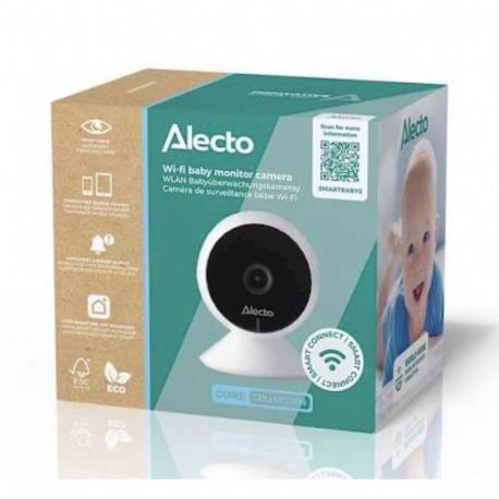 Alecto SMARTBABY5 Wi‑Fi Baby Monitor With Camera White