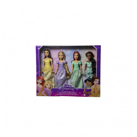 Toy - Mattel Disney Princess Story Sparkle 4-Pack Dolls with Accessories