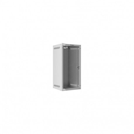 RACK CABINET 10" WALL-MOUNT 12U/280X310 (FLAT PACK) WITH GLASS DOOR GREY LANBERG