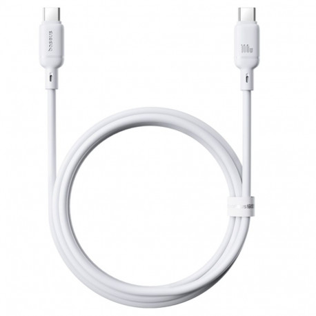 Baseus Silky Ser.Charging Cable Type-C to Type-C 100W 1m White