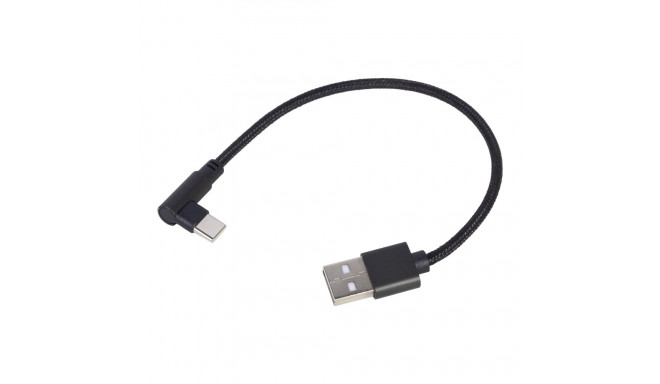 Cablexpert USB Type-C nurkne laadimis- ja andmesidekaabel CC-USB2-AMCML-0.2M