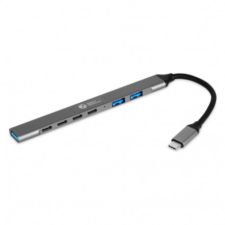 "BakkerElkhuizen USB-C Hub 7-in-1 (3 x USB-A + 4 x USB-C)"