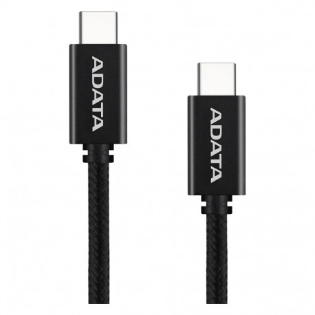 ADATA kaabel USB 2.0 USB-C pistik > USB-C pistik 2m PD 3.0 QC 3.0 kuni 100W, must