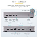 "D StarTech USB4 DOCKING STATION DUAL 4K"