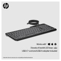 HP 405 mitme seadme taustvalgustusega juhtmega klaviatuur SmartBuy