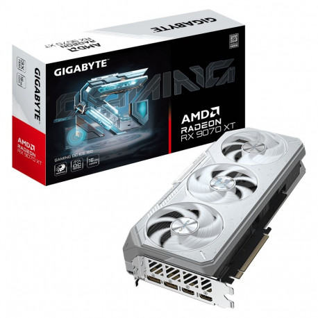 "RX 9070 XT 16GB Gigabyte Gaming OC ICE GDDR6 3 Fan white"
