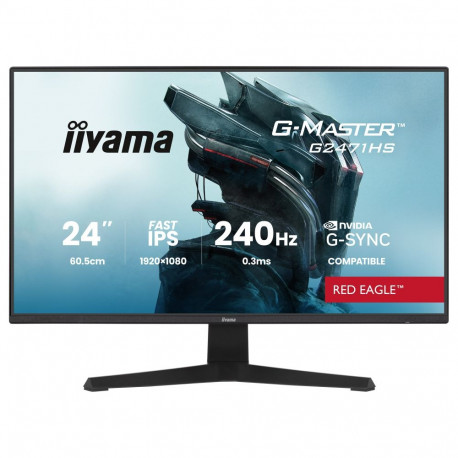 "60,5 cm/23,8? (1920×1080) iiyama G-Master G2471HS-B1 16:9 FHD Fast IPS 0,3 ms (MPRT) 240 Hz HDMI 2.