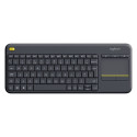 Logitech K400 Plus must juhtmevaba puutetundlik UK