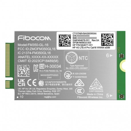 "HP Funkmodem 4G LTE-A WWAN Modul"