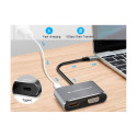 Conceptronic 4-1 dokkimisjaam USB-C->HDMI.USB3.0.VGA.100WPD 15cm hall