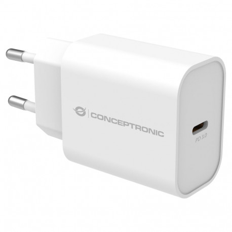 "CONCEPTRONIC Ladegerät 1Port USB-C 25WPD3.0/PPS ws"