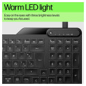 "HP 405 Multi-Device Backlit Wired Keyboard"