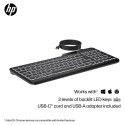 "HP 405 Multi-Device Backlit Wired Keyboard"