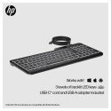 "HP 405 Multi-Device Backlit Wired Keyboard"
