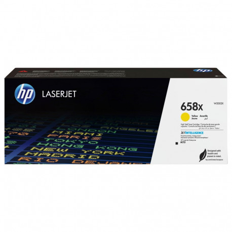 "HP 658X Yellow LaserJet Toner Cartridge"