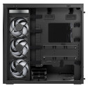 "Arctic Xtender (Black) mirrow black window with GPU vertical mount"
