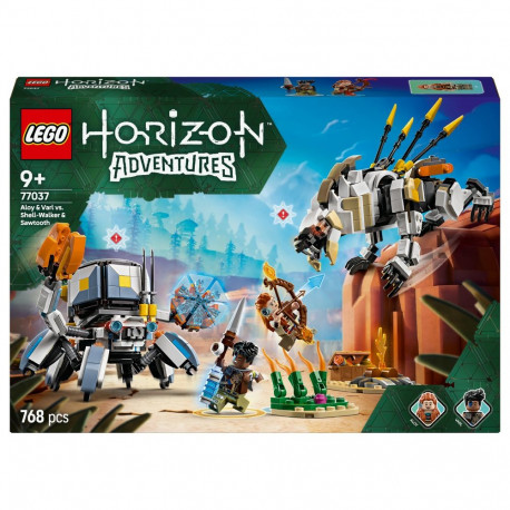 "LEGO 77037 Horizon Adventures Aloy und Varl vs. Panzerwanderer und Sgezahn"