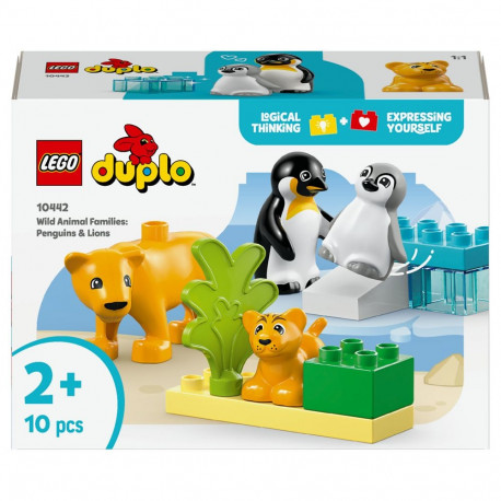 LEGO 10442 DUPLO Town metsloomapered: pingviinid ja lõvid