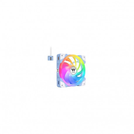 "140mm Thermaltake SWAFAN EX14 ARGB PC Cooling Fan Hydrangea Blue TT Premium Edition 3 Fan Pack"