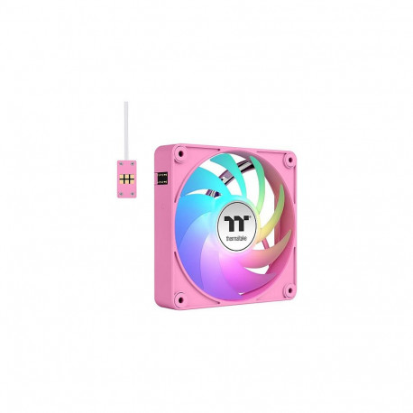 "140mm Thermaltake CT140 EX ARGB Sync PC Cooling Fan Pink 3 Pack"
