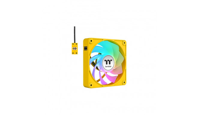 "120mm Thermaltake CT120 EX Reverse ARGB Sync PC Cooling Fan Bumblebee 3 Pack"