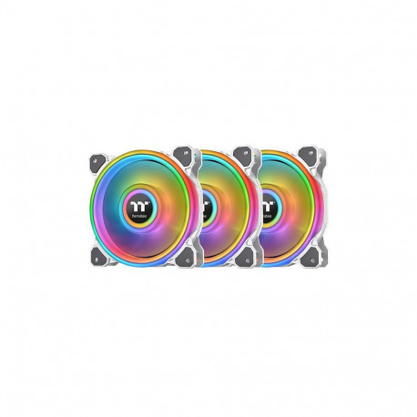 Thermaltake Riing Quad 12 RGB 120mm valge radiaatori ventilaatorite 3-ne komplekt TT Premium Edition