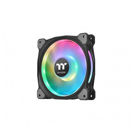 Thermaltake Riing Duo 12 120mm RGB mustad radiaatori ventilaatorid, 3-pakk