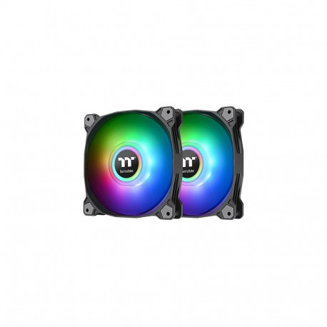 140mm Thermaltake Pure Duo 14 ARGB Sync must radiaatori ventilaator, 2 tk komplekt