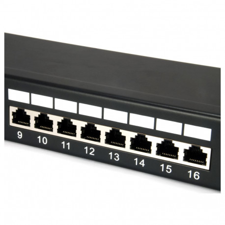 Equip 24x RJ45 Cat5e 19" FTP 1U must patšpaneel
