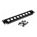 Equip 10" Keystone kinnitusega 1U patšpaneel, must