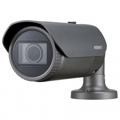 "Hanwha QNO-8080R Bulletkamera out. 5MP PoE IR IP66 IK10 retail"