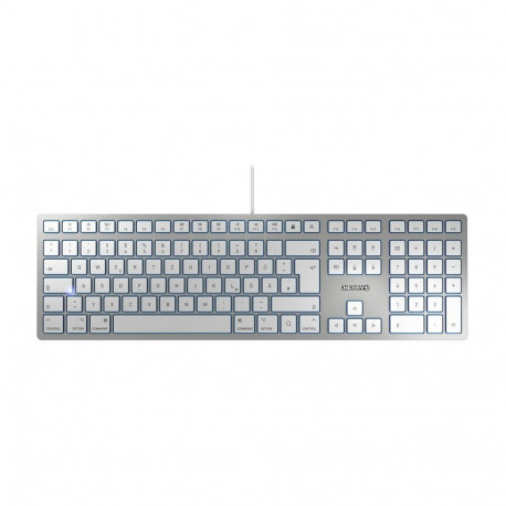 Cherry KC 6000 Slim For Max USB hõbedane QWERTZ DE