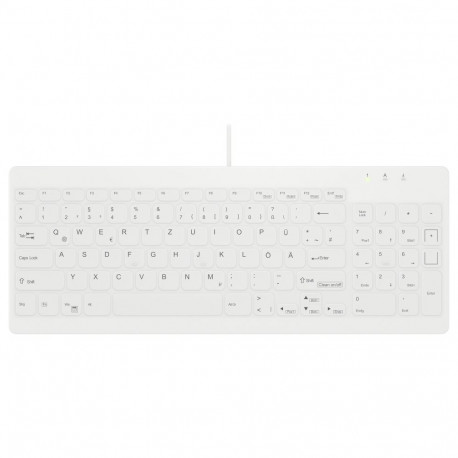 "Cherry AKTIVE KEY Hygiene Compact Ultraflat Keyboard with Nu"