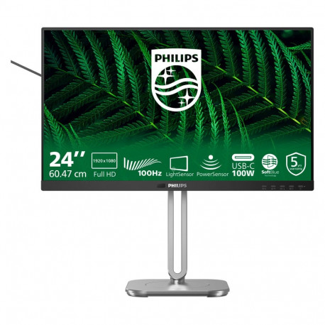 Philips 60.5cm (23.8") 24B2G5301 16:09 HDMI+DP+USB-C tumehall