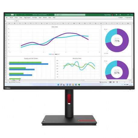 Lenovo monitor ThinkVision T32h-30 80,0cm/31,5" (2560x1440) 16:9 WQHD IPS 4ms 60Hz USB-C HDMI 2.0 Di