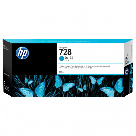 HP 728 300-ml tsüaan tindikassett